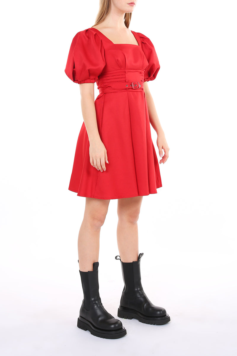 Summer Smock Waist Belted Mini Dress - Shop Beulah Style