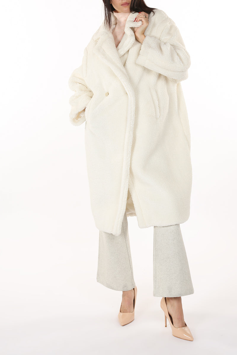 Danica Shearling Long Coat - Shop Beulah Style