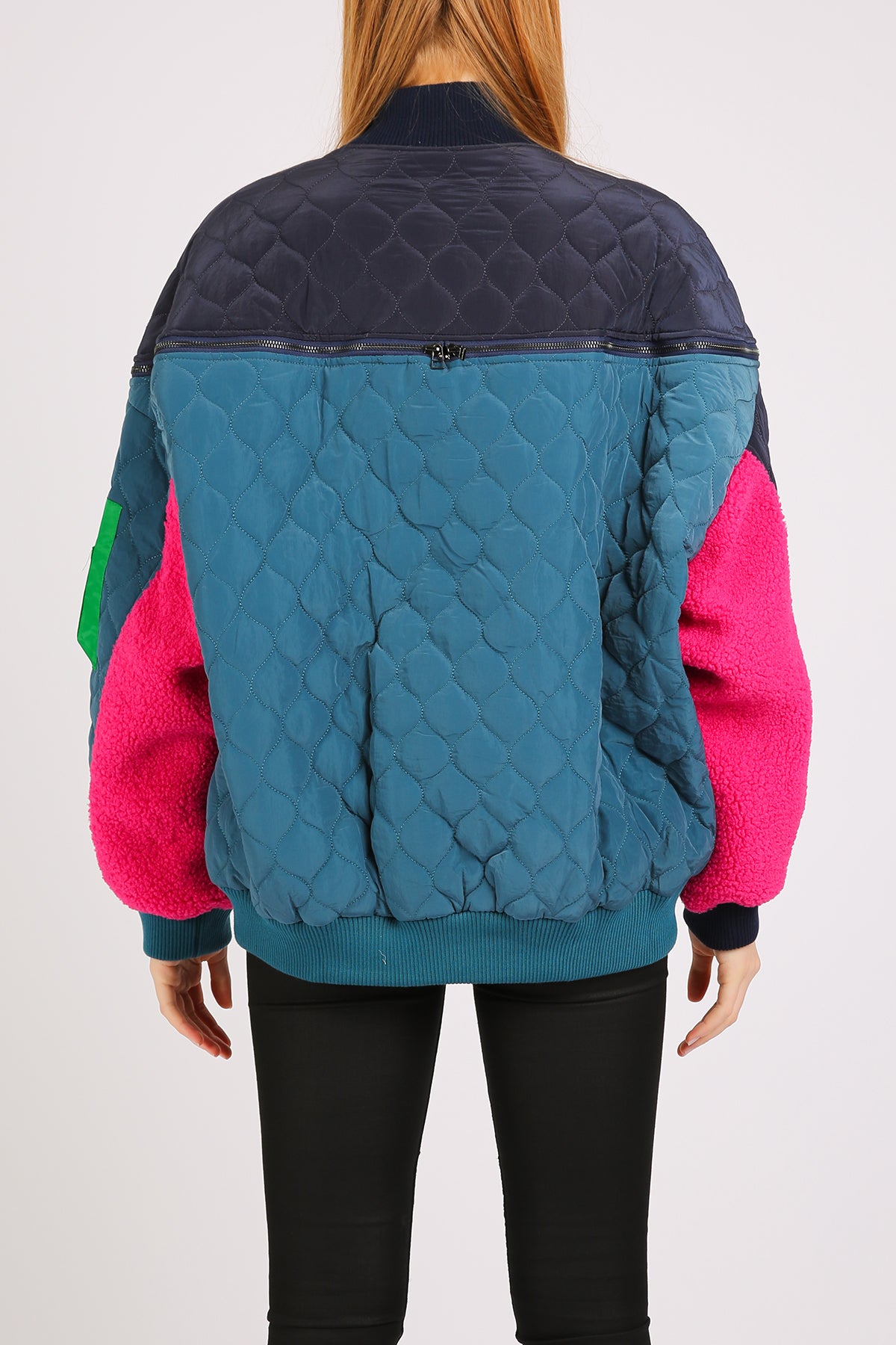 Carmina Multicolor Asymmetrical Print Quilted Winter Jacket - Shop Beulah Style