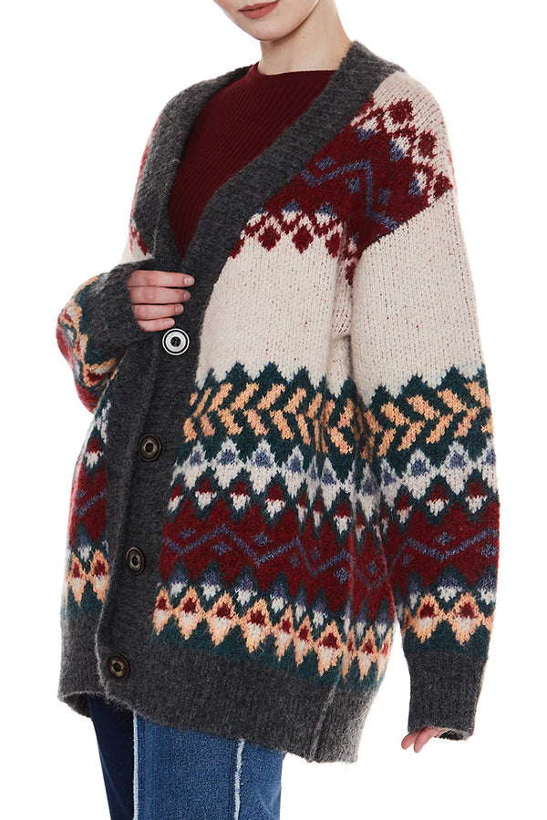 Kalisa Wool Blended Cardigan Sweater - Shop Beulah Style