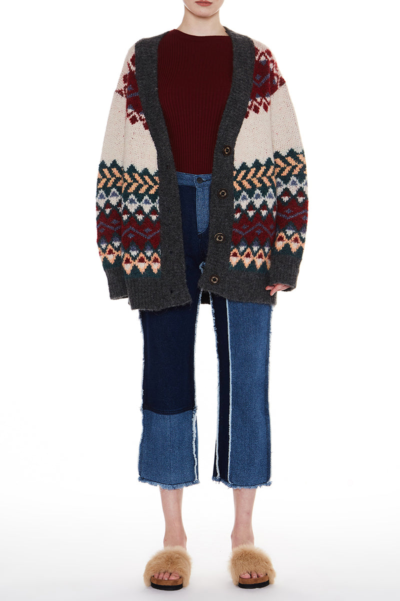 Kalisa Wool Blended Cardigan Sweater - Shop Beulah Style