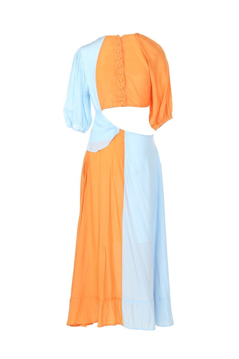 Napoli Color Block Midi Dress - Shop Beulah Style