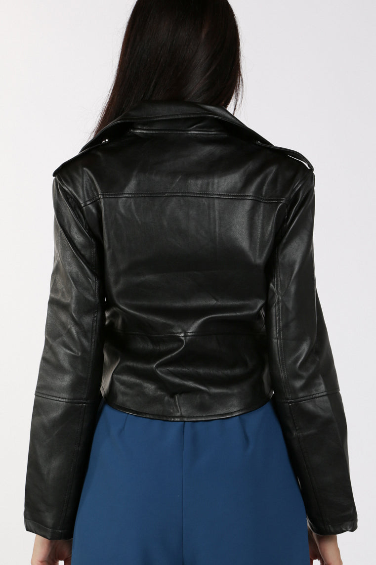 Faux leather Standard Moto Jacket - Shop Beulah Style