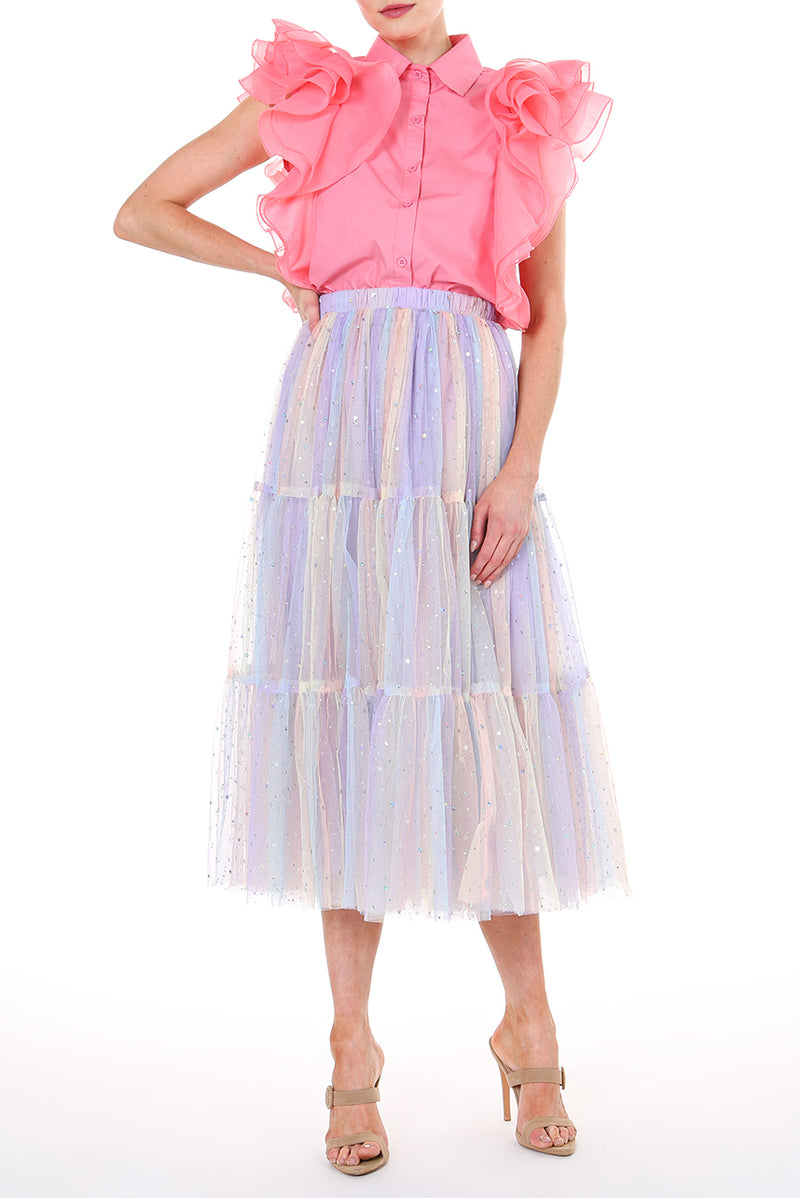 Glitter Mesh Skirt - Shop Beulah Style