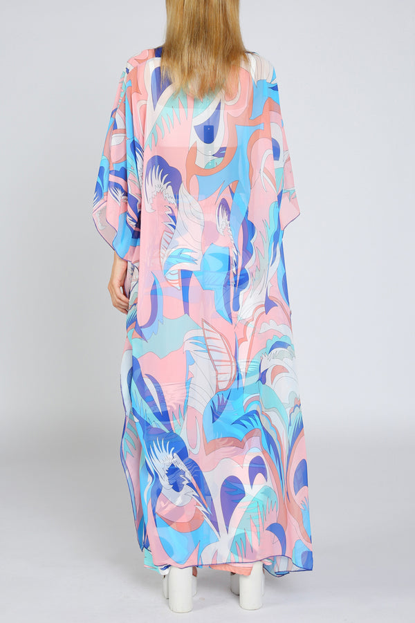 Long Front Tunic with Same Patterns Pants - Shop Beulah Style
