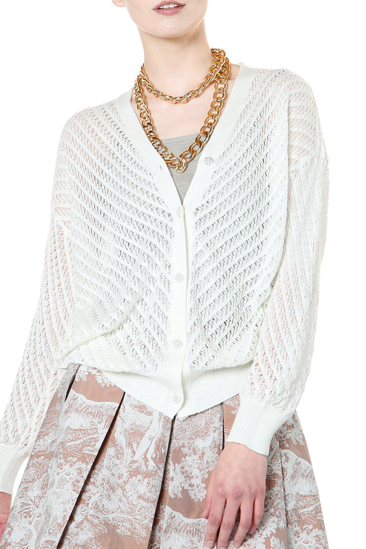 Annabelle Long Sleeve V-neck Cardigan - Shop Beulah Style