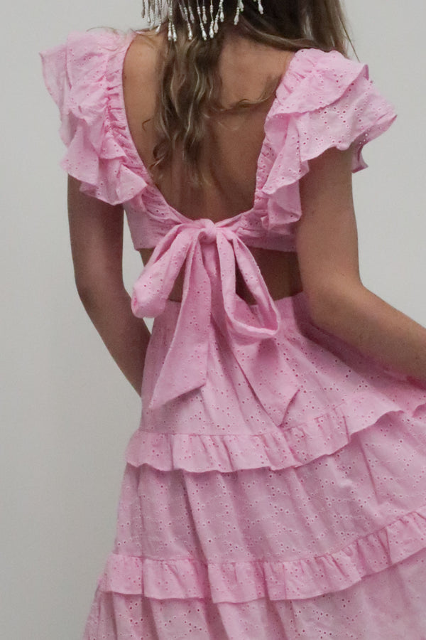 Irie Ruffle Lace Mini Dress - Shop Beulah Style
