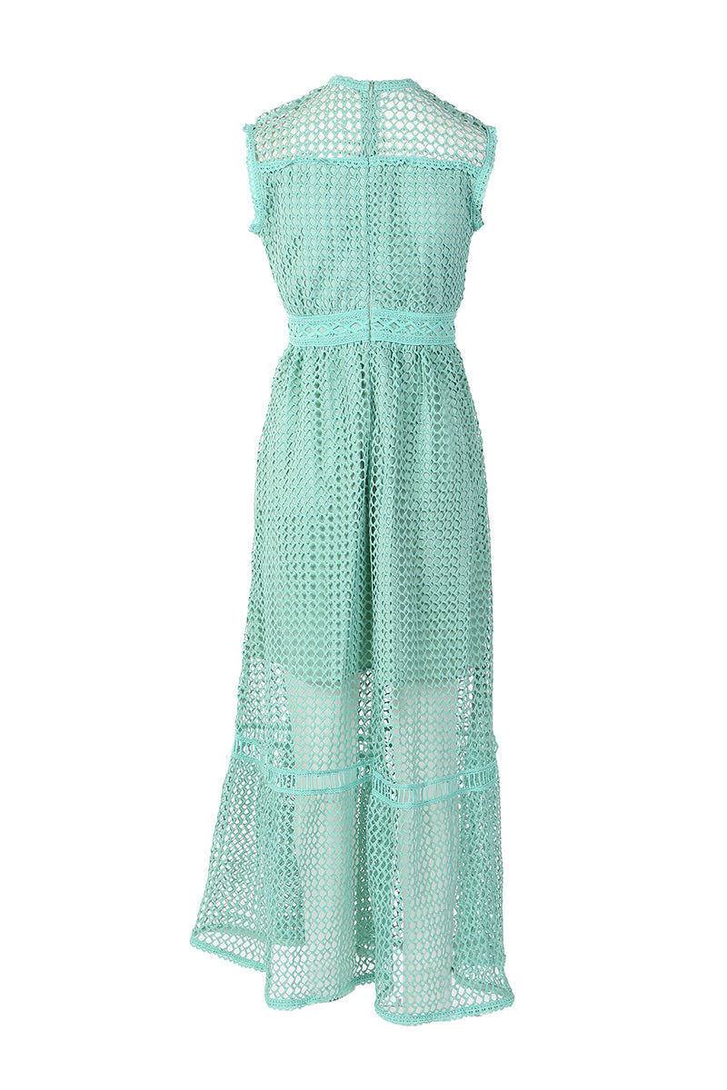 Kiera Eyelet Lace Maxi Dress - Shop Beulah Style