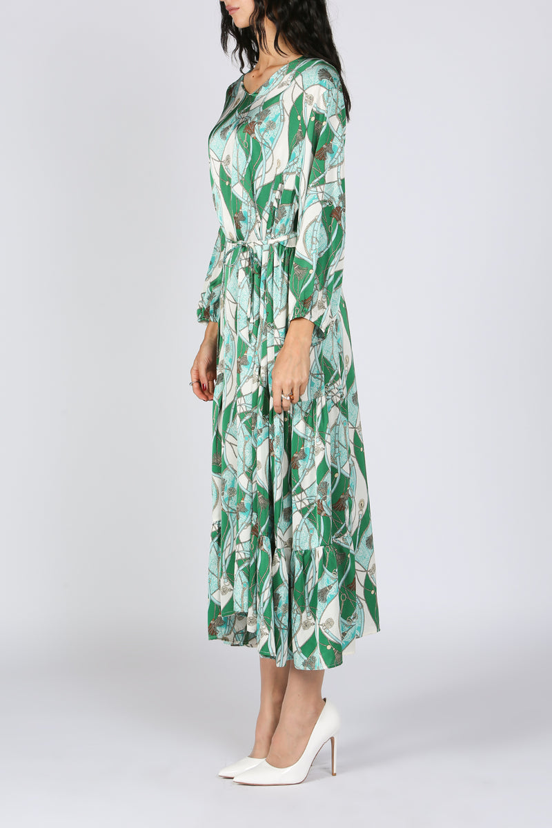 Multi Print Relaxed Fit Maxi Dress - Shop Beulah Style