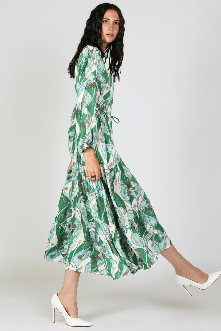 Jesse Multi Print Relaxed Fit Maxi Dress - Shop Beulah Style