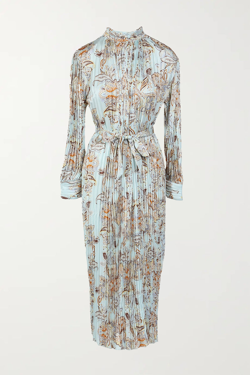 Tessa Pleated Print Maxi Dress - Shop Beulah Style