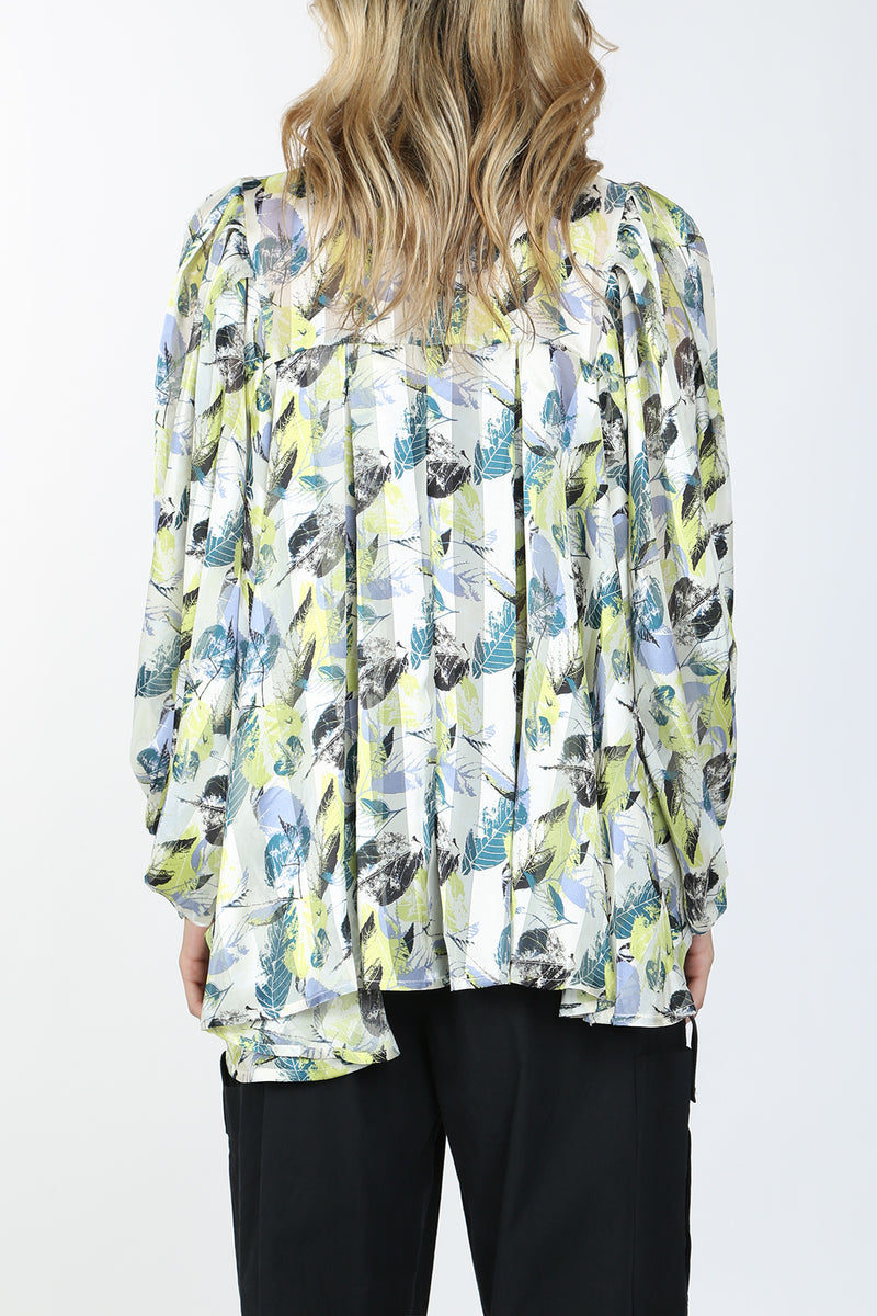 Isabella Botanical Print Billowed Blouse