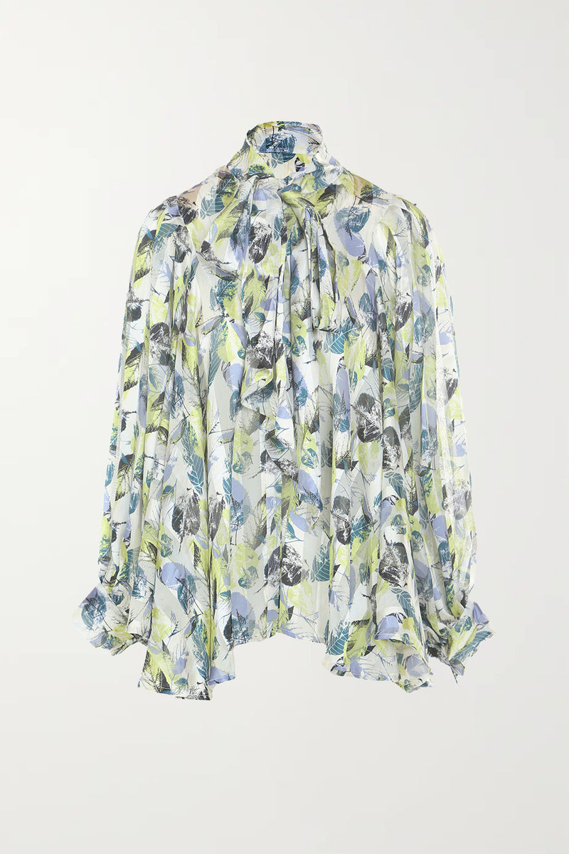 Isabella Bow Tie Wide Sleeve Blouse - Shop Beulah Style