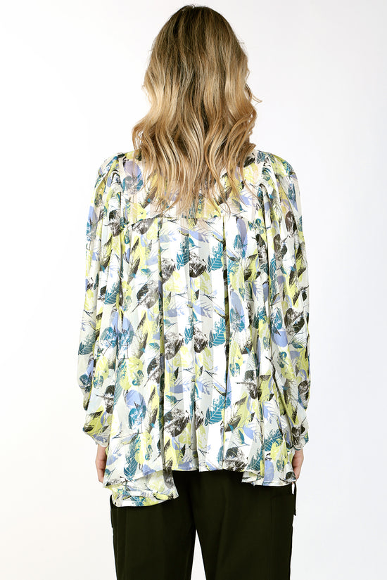 Isabella Botanical Print Billowed Blouse