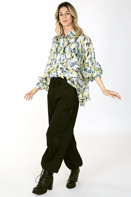 Isabella Botanical Print Billowed Blouse