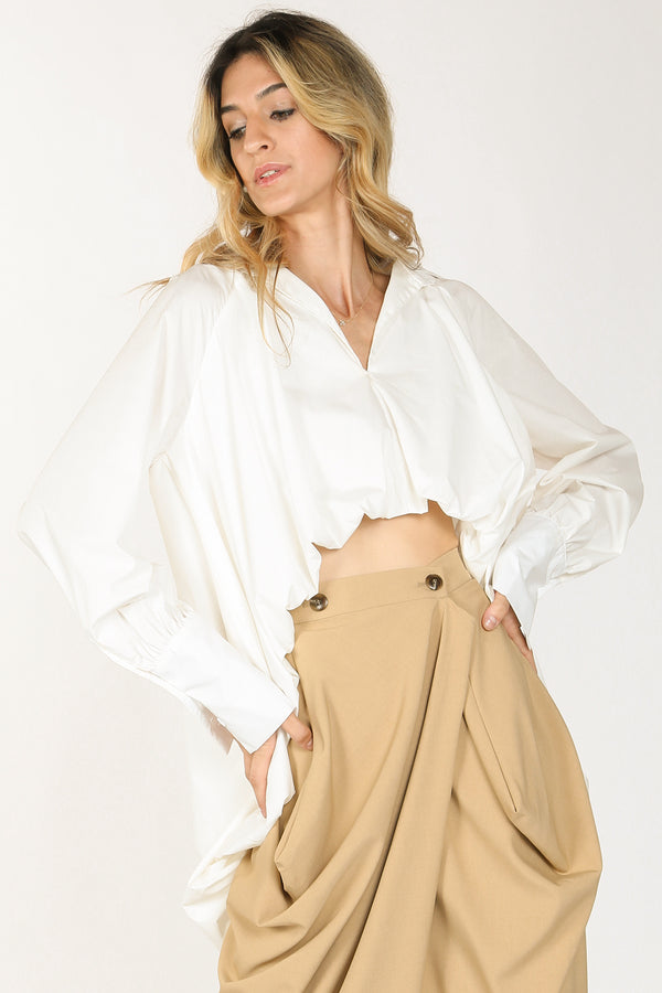 Lowie High Low Balloon Fit Hem Top
