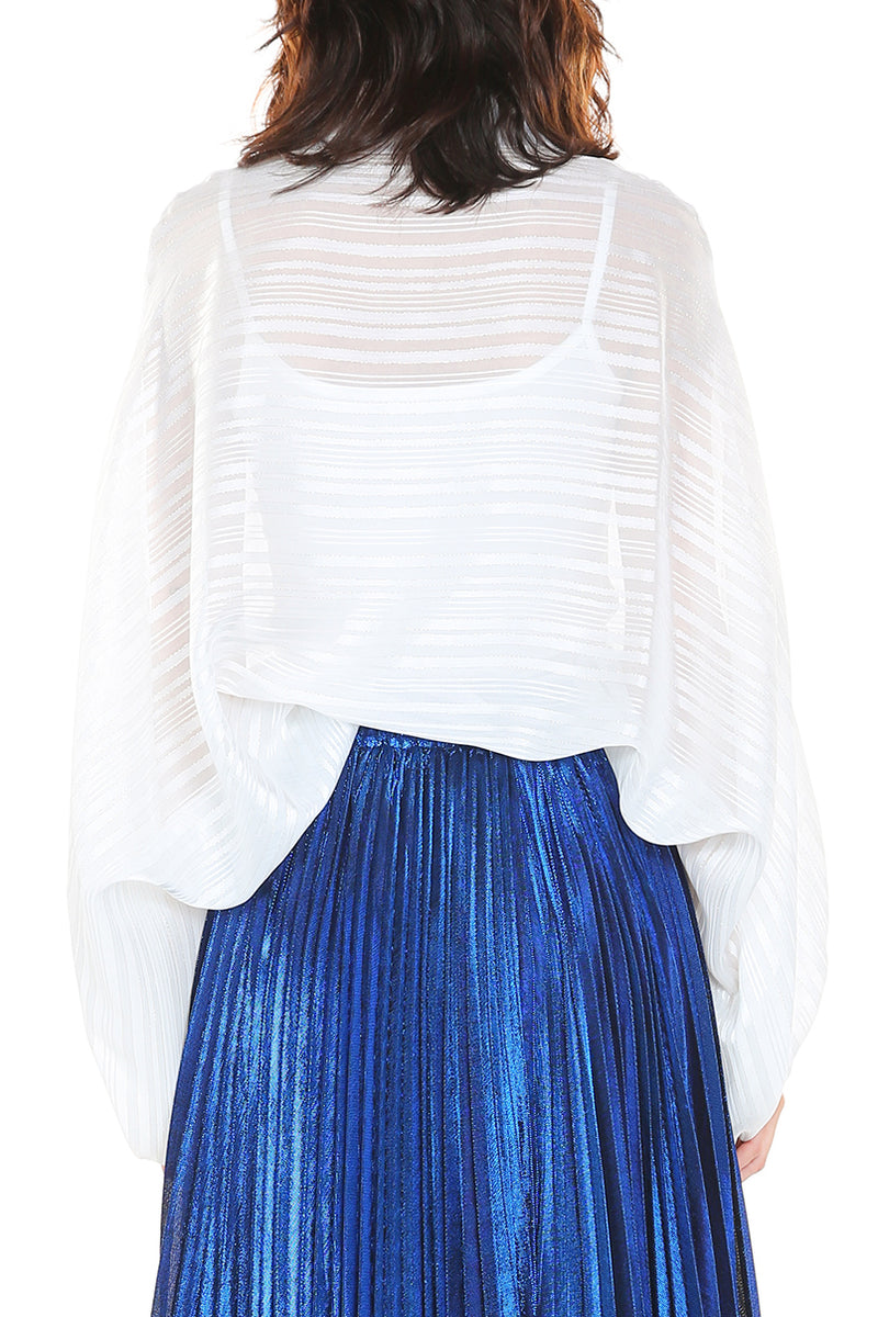 Andra Striped Sheer Shirt - Shop Beulah Style