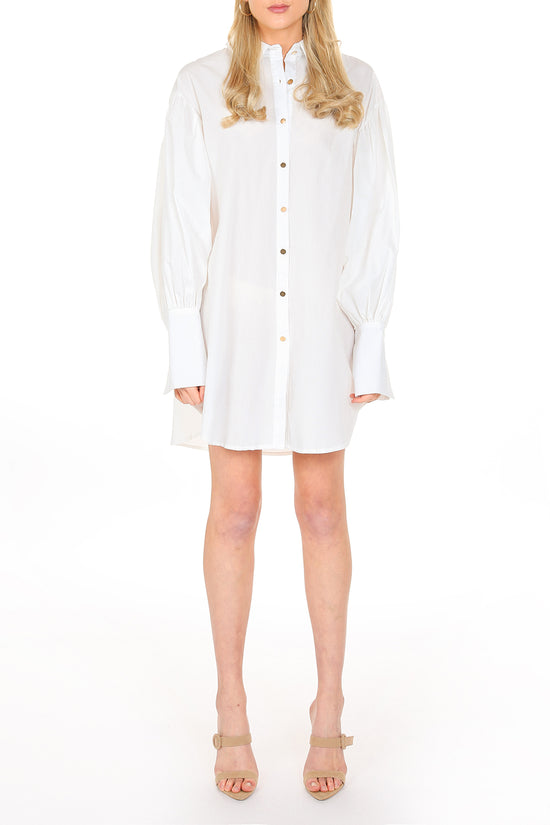 Floyd Billow Sleeve Mini Shirt Dress - Shop Beulah Style