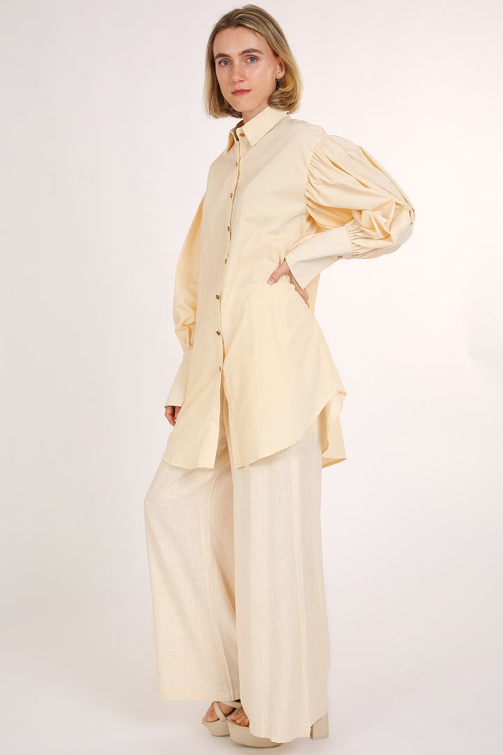 Floyd Billow Sleeve Mini Shirt Dress