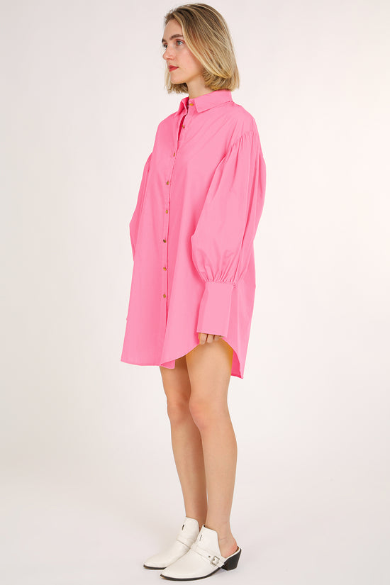 Floyd Billow Sleeve Mini Shirt Dress - Shop Beulah Style