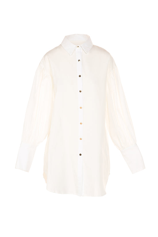 Floyd Billow Sleeve Mini Shirt Dress - Shop Beulah Style