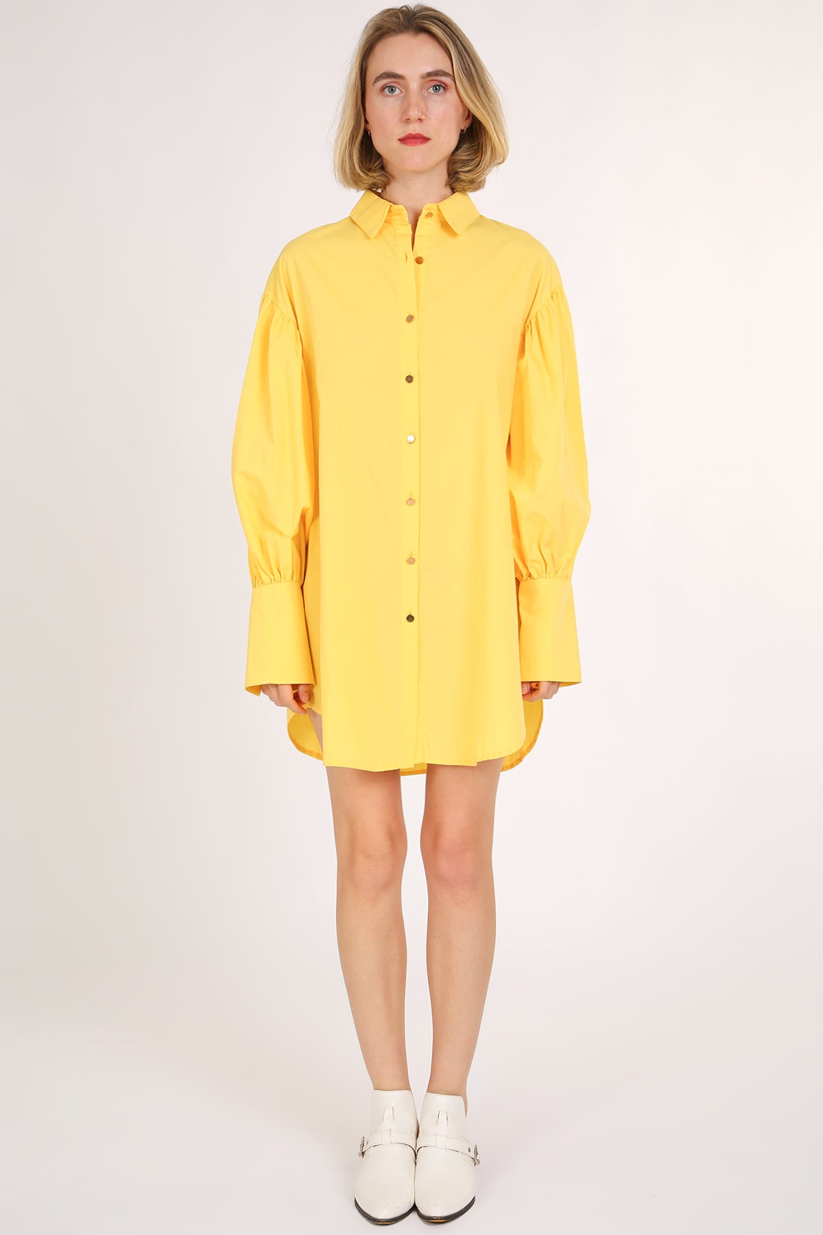 Floyd Billow Sleeve Mini Shirt Dress