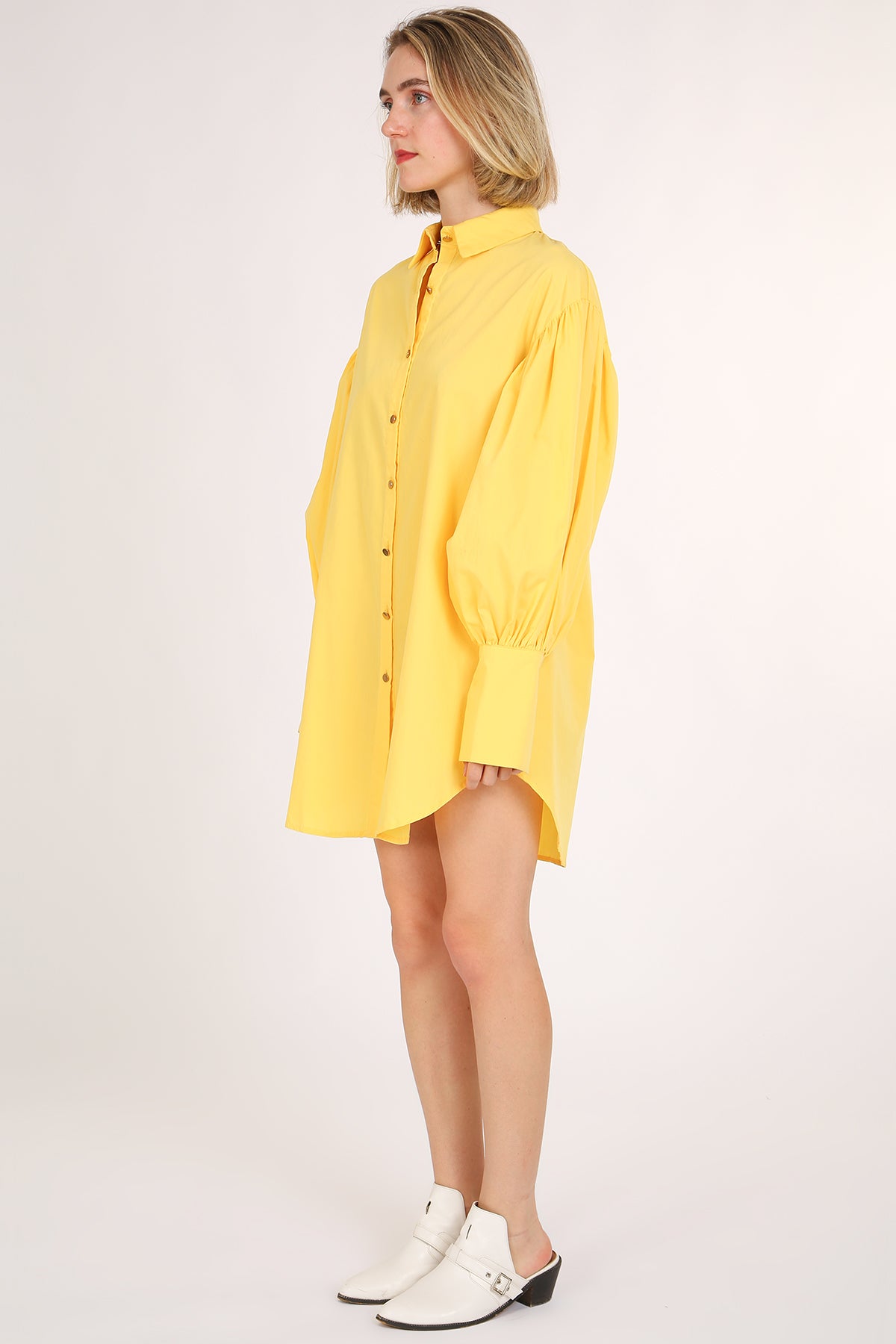 Floyd Billow Sleeve Mini Shirt Dress
