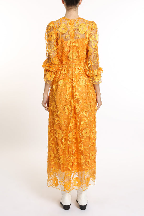 Sunny Lace Embroidered Sweetheart Mesh Maxi Dress - Shop Beulah Style