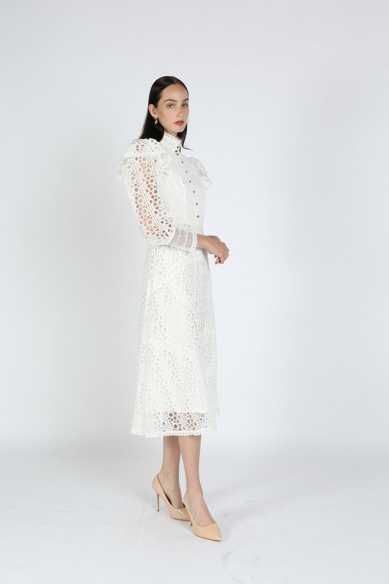 Maria Allover Lace Maxi Dress - Shop Beulah Style