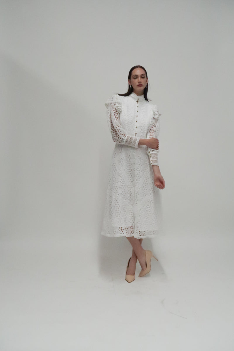 Maria Allover Lace Maxi Dress - Shop Beulah Style