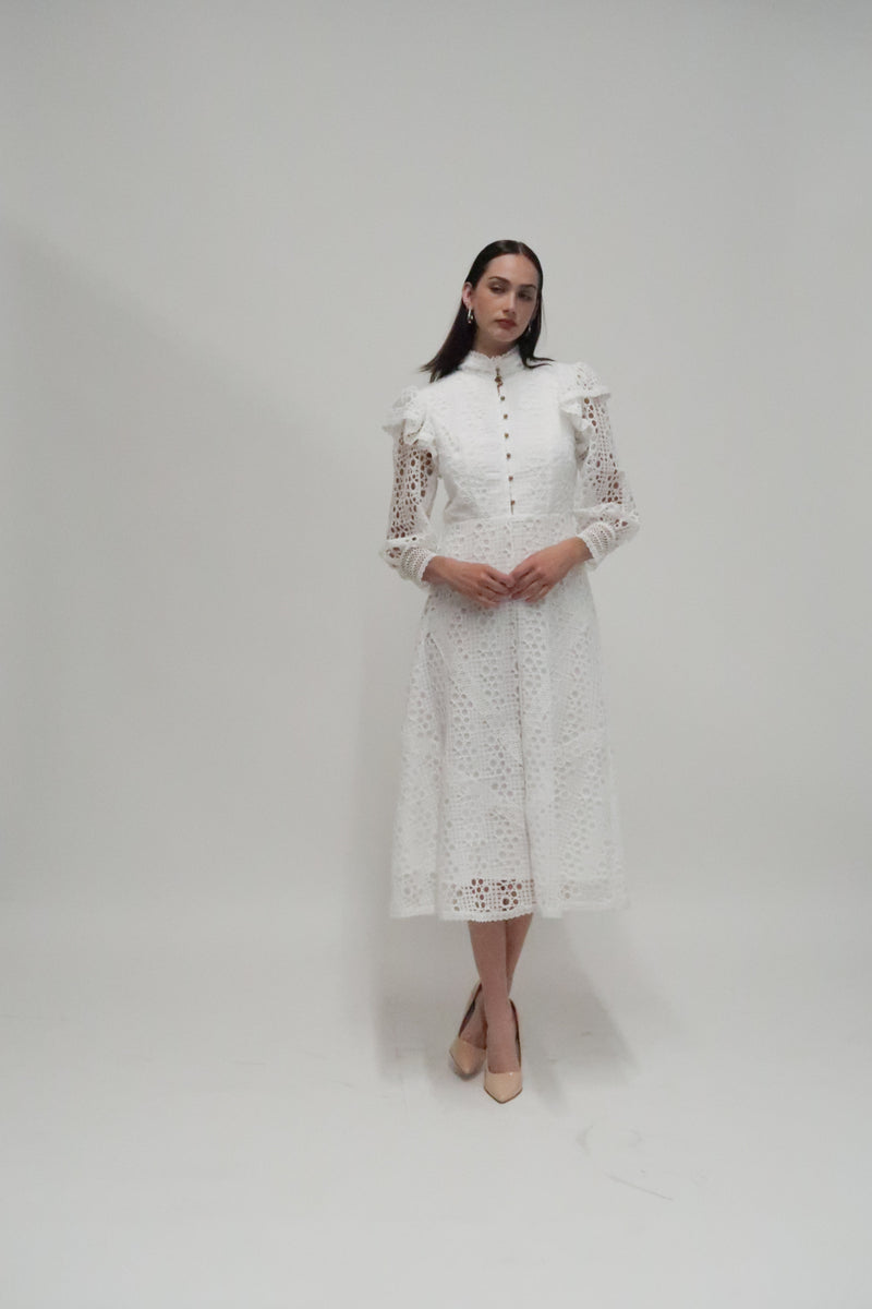 Maria Allover Lace Maxi Dress - Shop Beulah Style