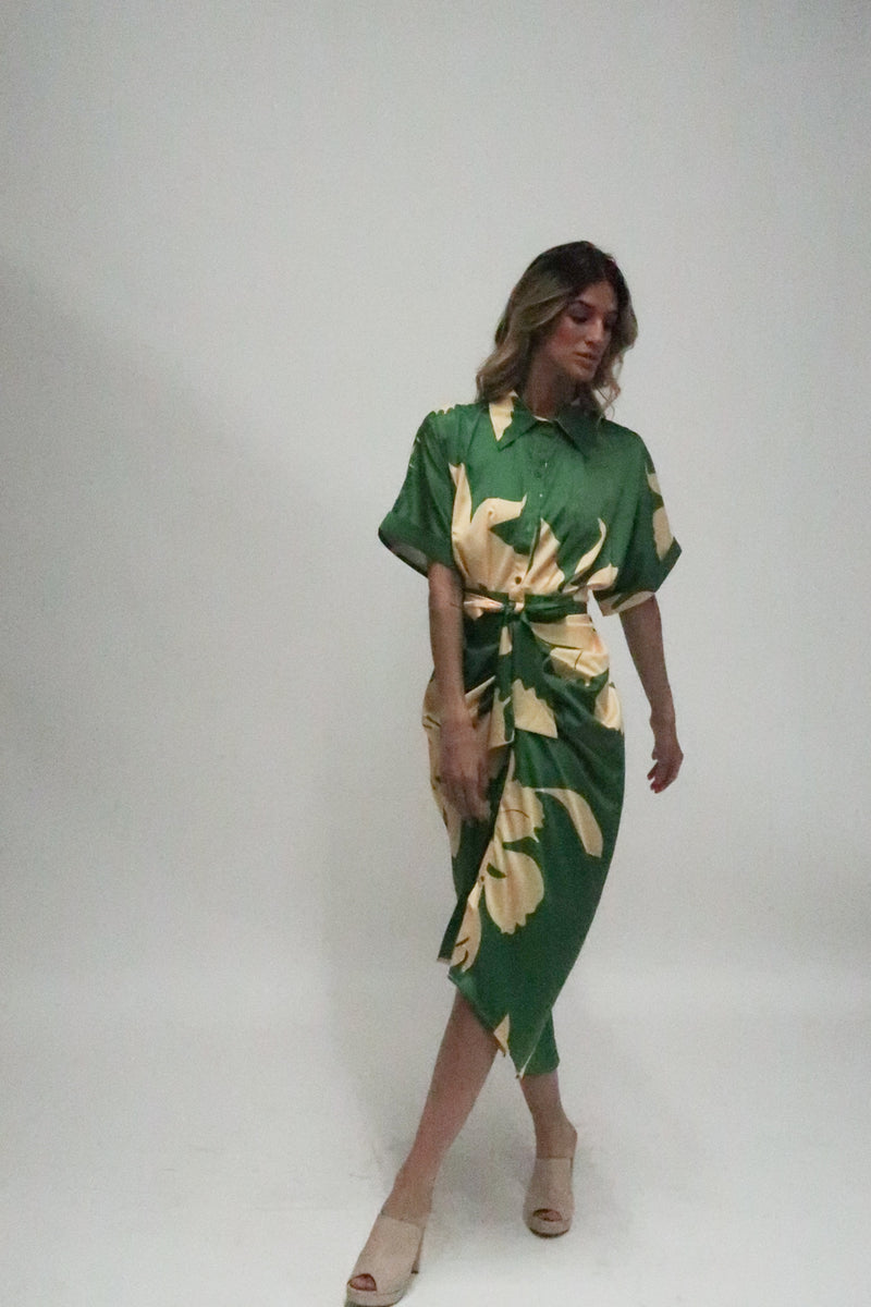 Freya Tropical Printed Dress - Shop Beulah Style
