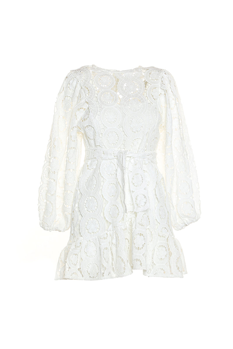 Lillian Lace Puff Sleeve Dress - Shop Beulah Style