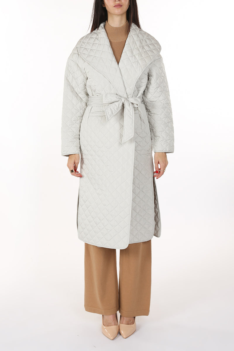 Everett Argyle Pattern Quilted Trench Coat - Shop Beulah Style