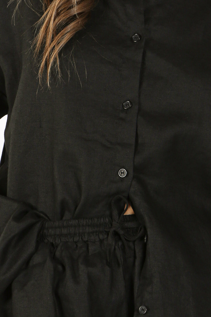 Eliza Cotton Shirt Top & Short Set - Shop Beulah Style