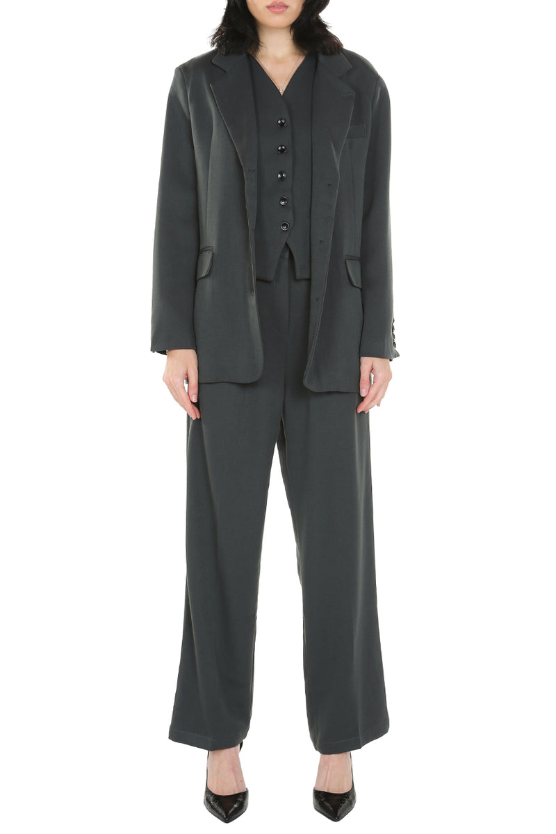 Relaxed Fit 3 Piece Tailored Cotton Suit Sets - Shop Beulah Style