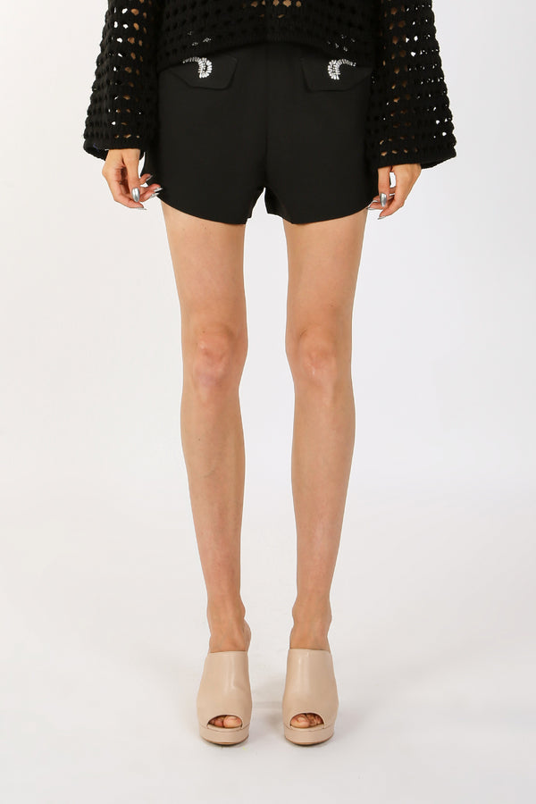 Annie V-Cut Waist Wide Leg Shorts - Shop Beulah Style