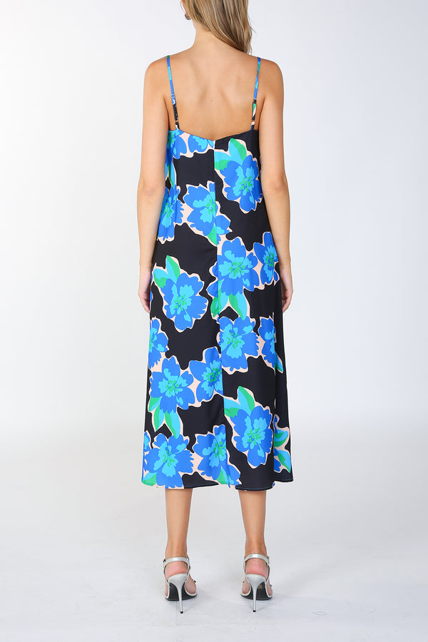 Camie Floral Printed Midi Slip Dress - Shop Beulah Style