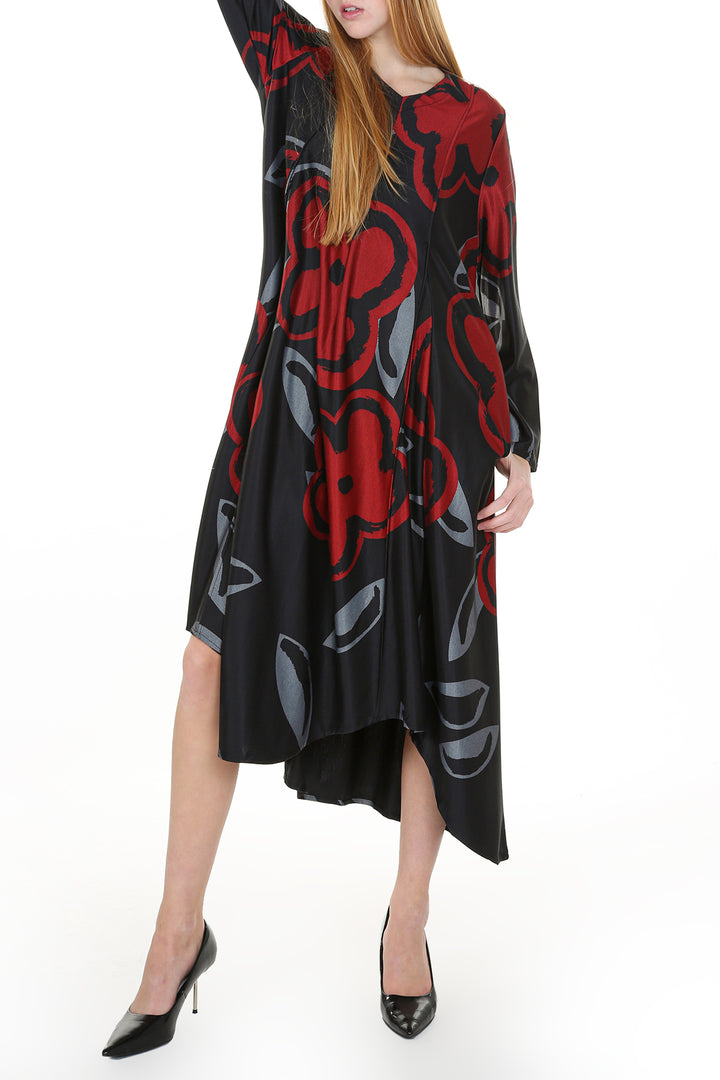 Harlow Floral Printed High Low Midi Dress - Shop Beulah Style