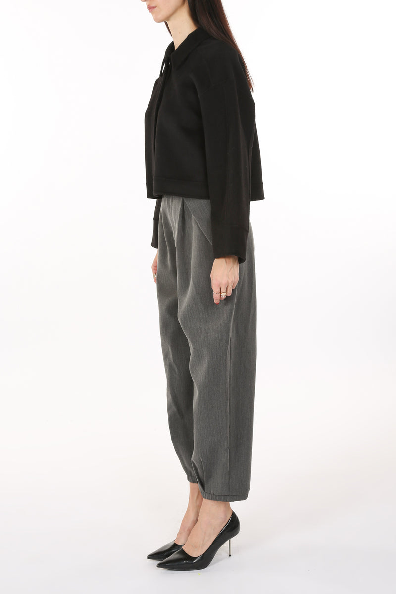 Tristian Collared Crop Jacket - Shop Beulah Style