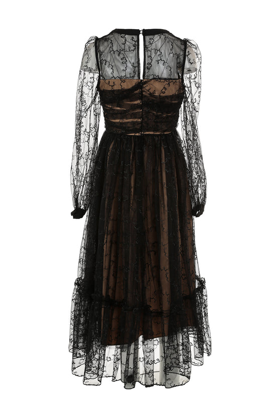Jonah Embellished & Embroidered Mesh Maxi Dress - Shop Beulah Style