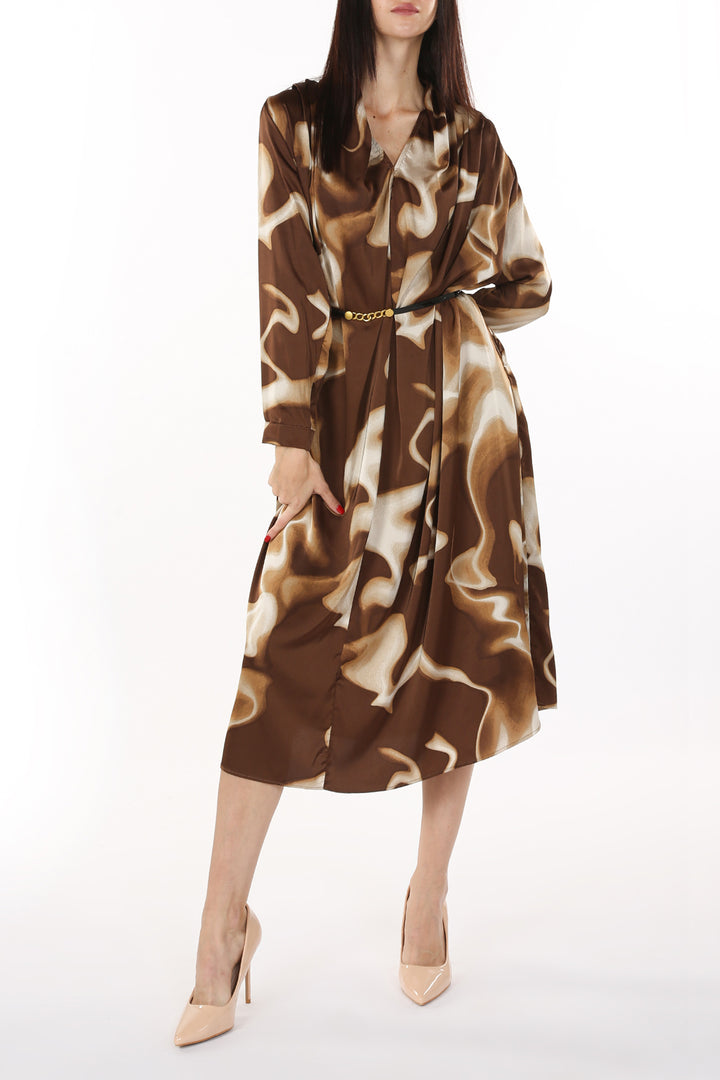 Willow Fluidic Printed Satin Maxi Dress - Shop Beulah Style