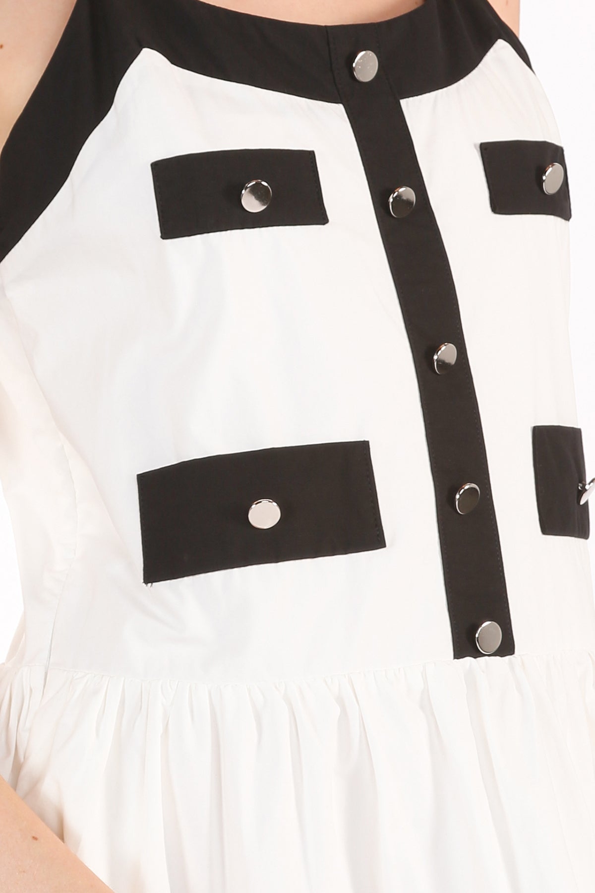 Janae Contrast Tiered Ruffles Trim Spaghetti Midi Dress - Shop Beulah Style