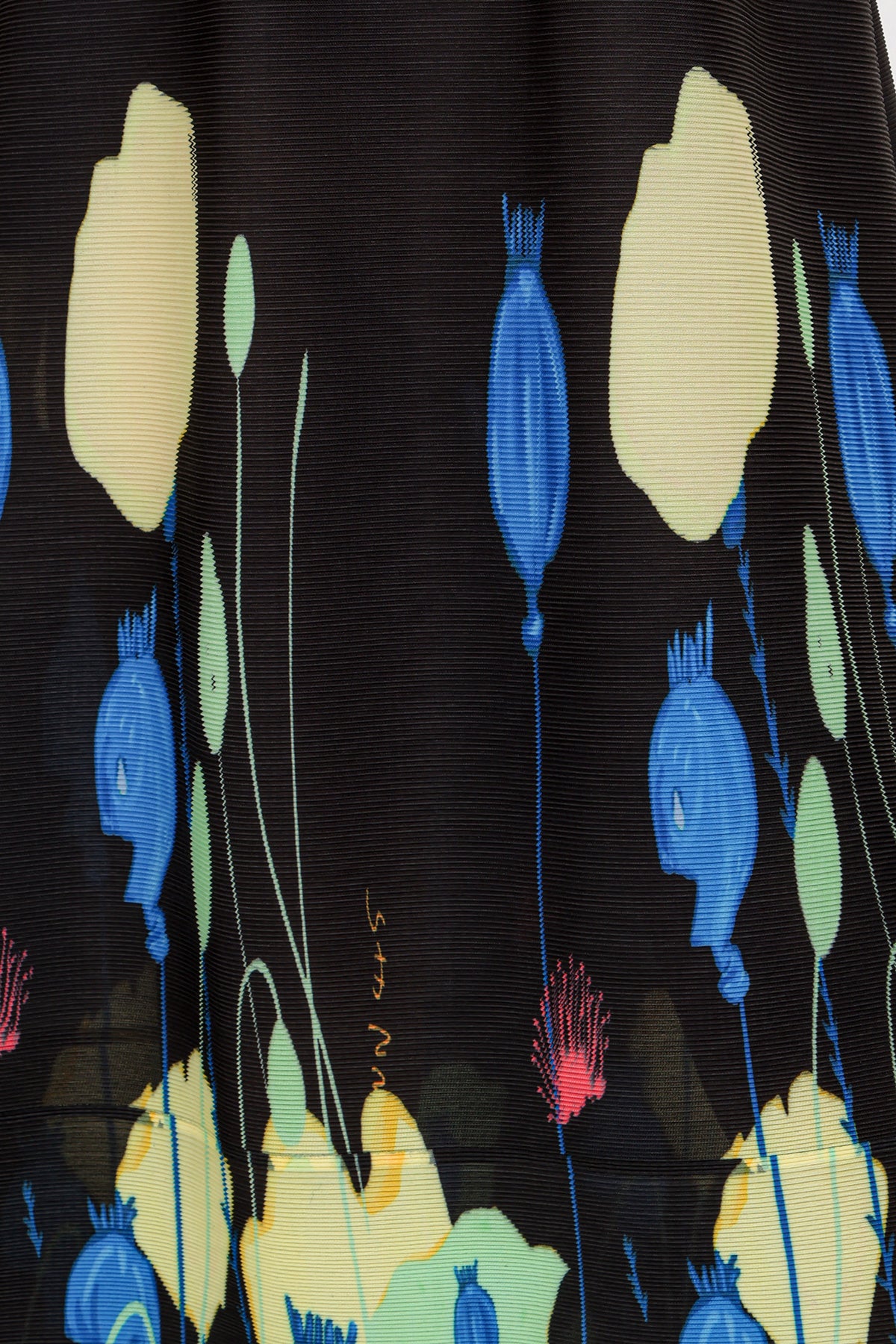 Jackie Modern Print Pleated Midi Dress