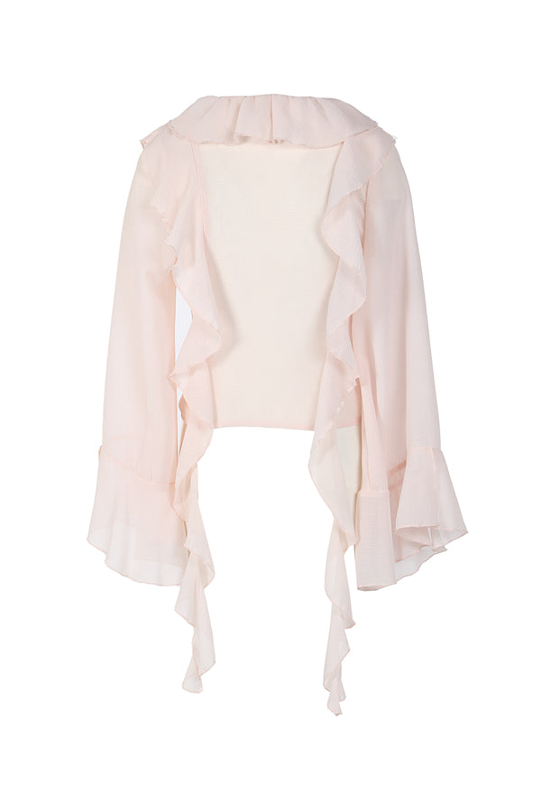 Arianne Ruffle Chiffon Blouse - Shop Beulah Style