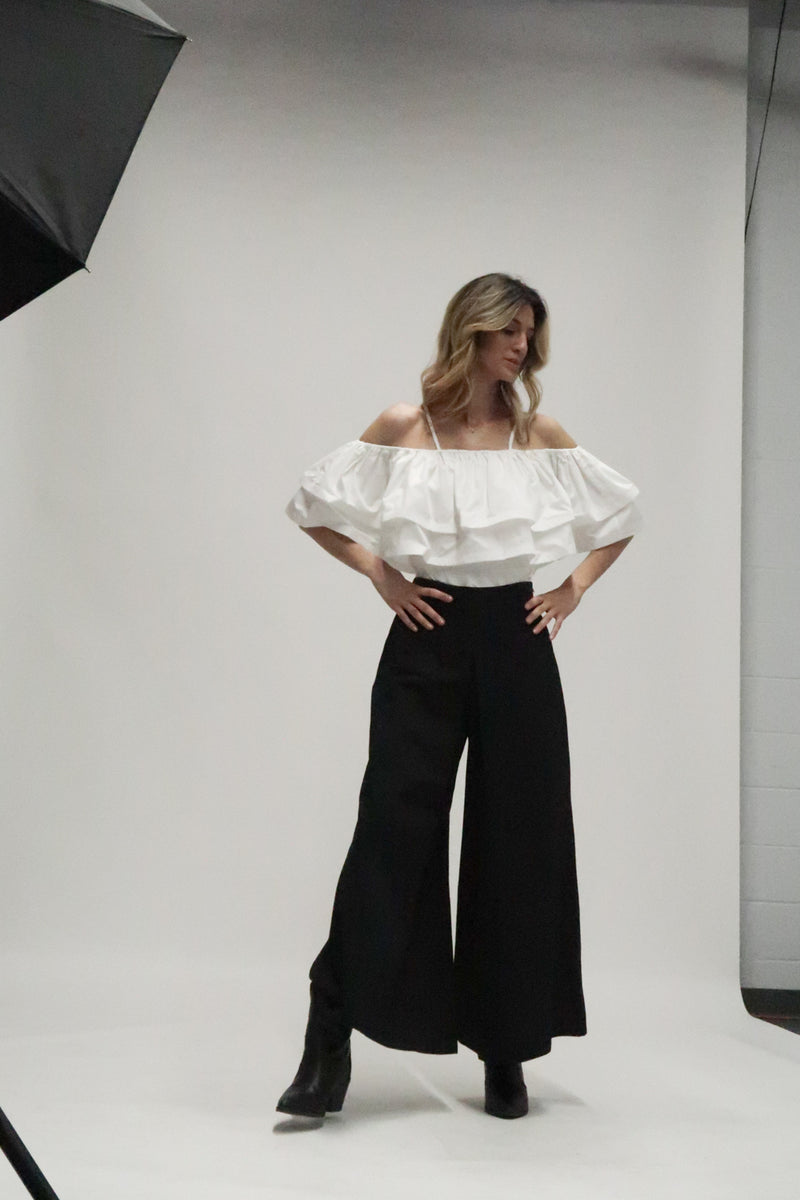 Fay Ruffled Off Shoulder Top - Shop Beulah Style