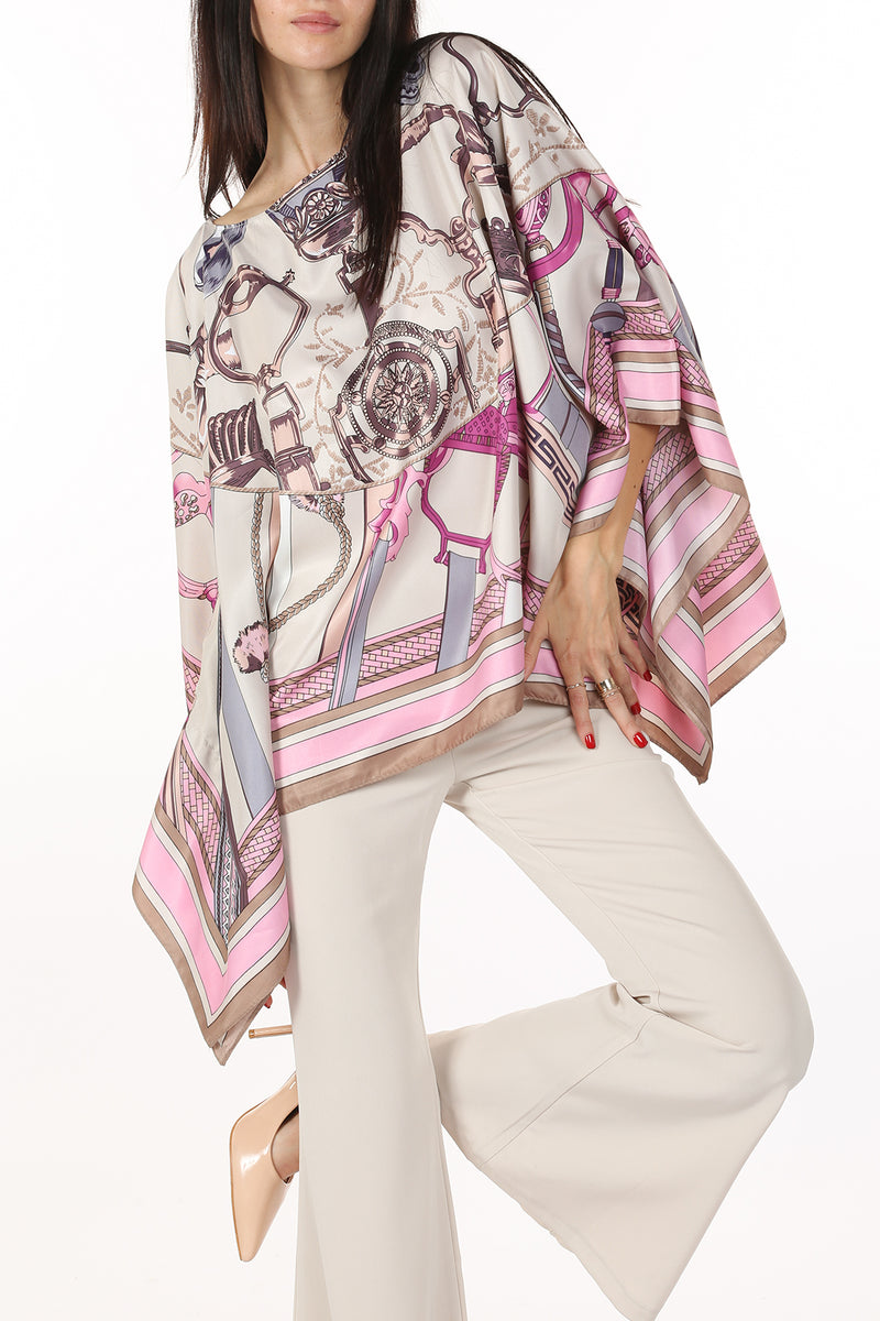 Anita Multi Printed Relaxed Tunic Top - Shop Beulah Style