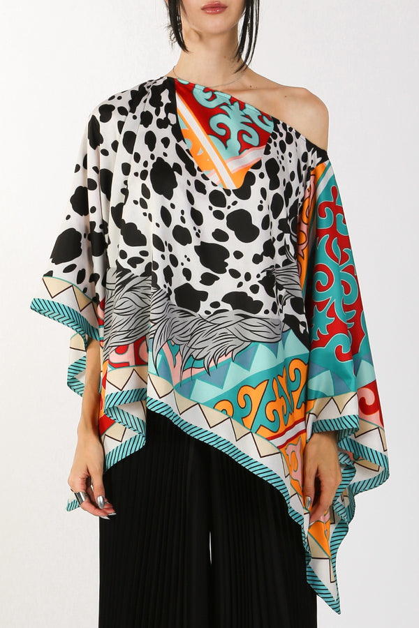 Anita Multi Printed Relaxed Tunic Top - Shop Beulah Style