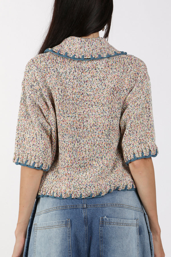 Asher Multicolor Embroidered Crop Top - Shop Beulah Style