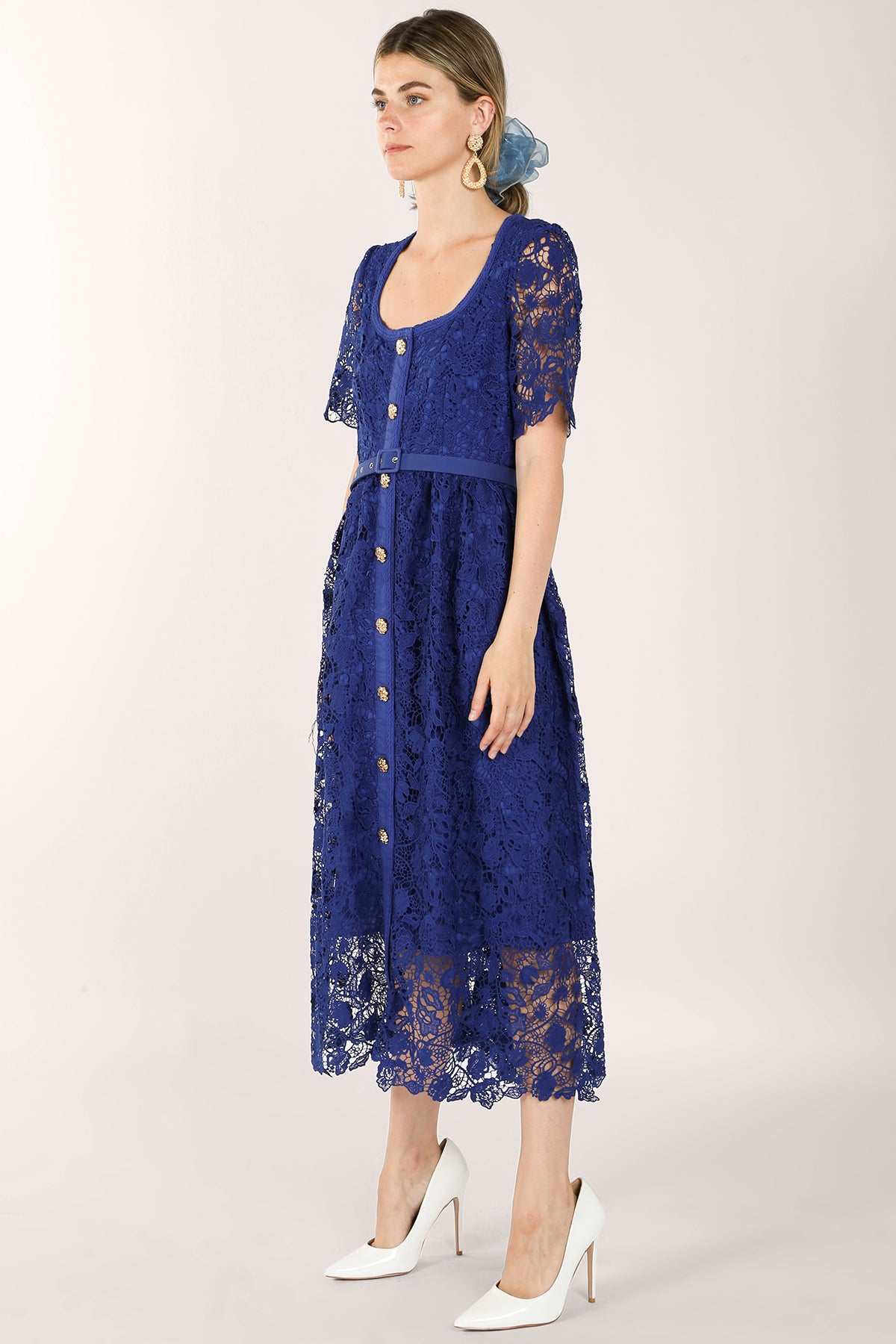 Emilia Romantic Lace Midi Dress - Shop Beulah Style